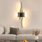 Wall Light - Black Aluminium Frame, Warm Light