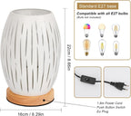 Table Lamps - White Metal Frame