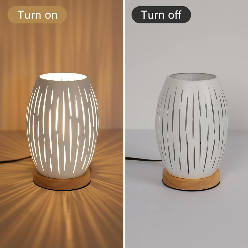 Table Lamps - White Metal Frame
