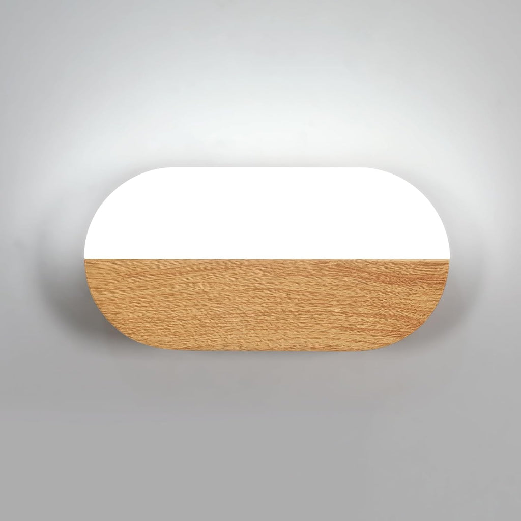 Wall Light - Wood Acrylic Frame, White Light