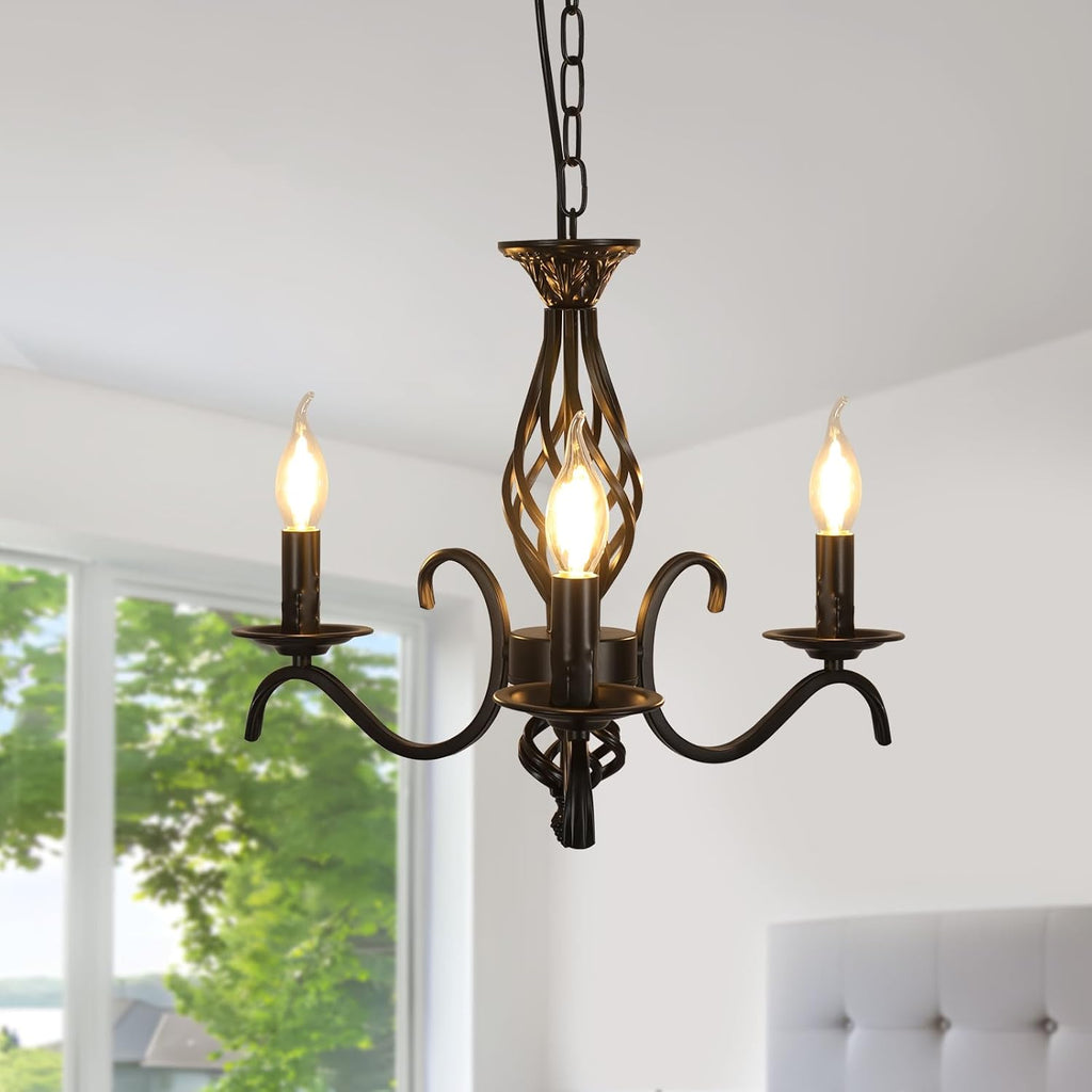 Chandeliers - Black Metal Frame