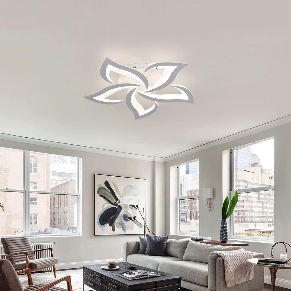 Ceiling Light - White Acrylic Frame, Tunable and Dimmable