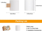 Wall Light - Wood Glass Frame, Tunable