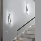 Wall Light - Silver Aluminium Frame, White Light