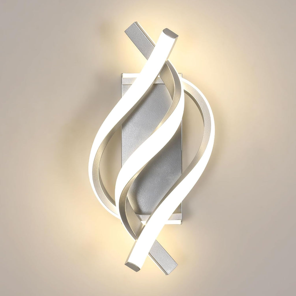 Wall Light - Silver Aluminium Frame, Natural Light