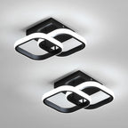 Ceiling Light - Black Aluminium Frame, White Light
