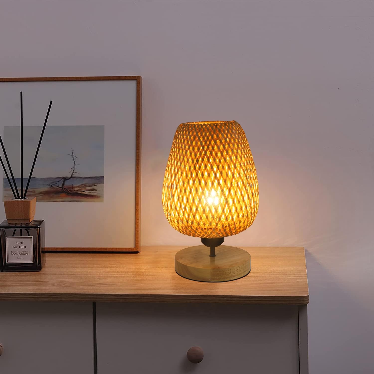 Table Lamps - Wood Frame