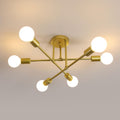 Ceiling Light - Gold Metal Frame