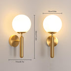 Wall Light - Gold Glass Frame