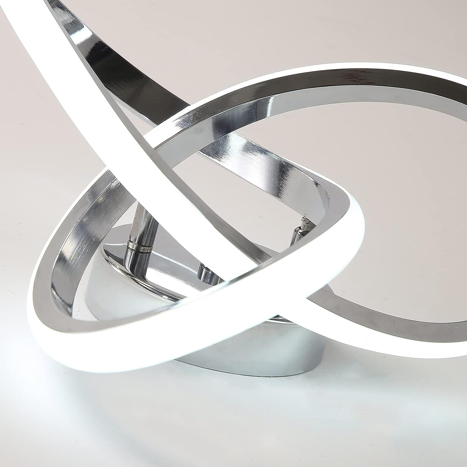 Ceiling Light - Chrome Aluminium Frame, White Light