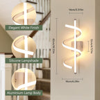 Wall Light - White Aluminium Frame, Warm Light