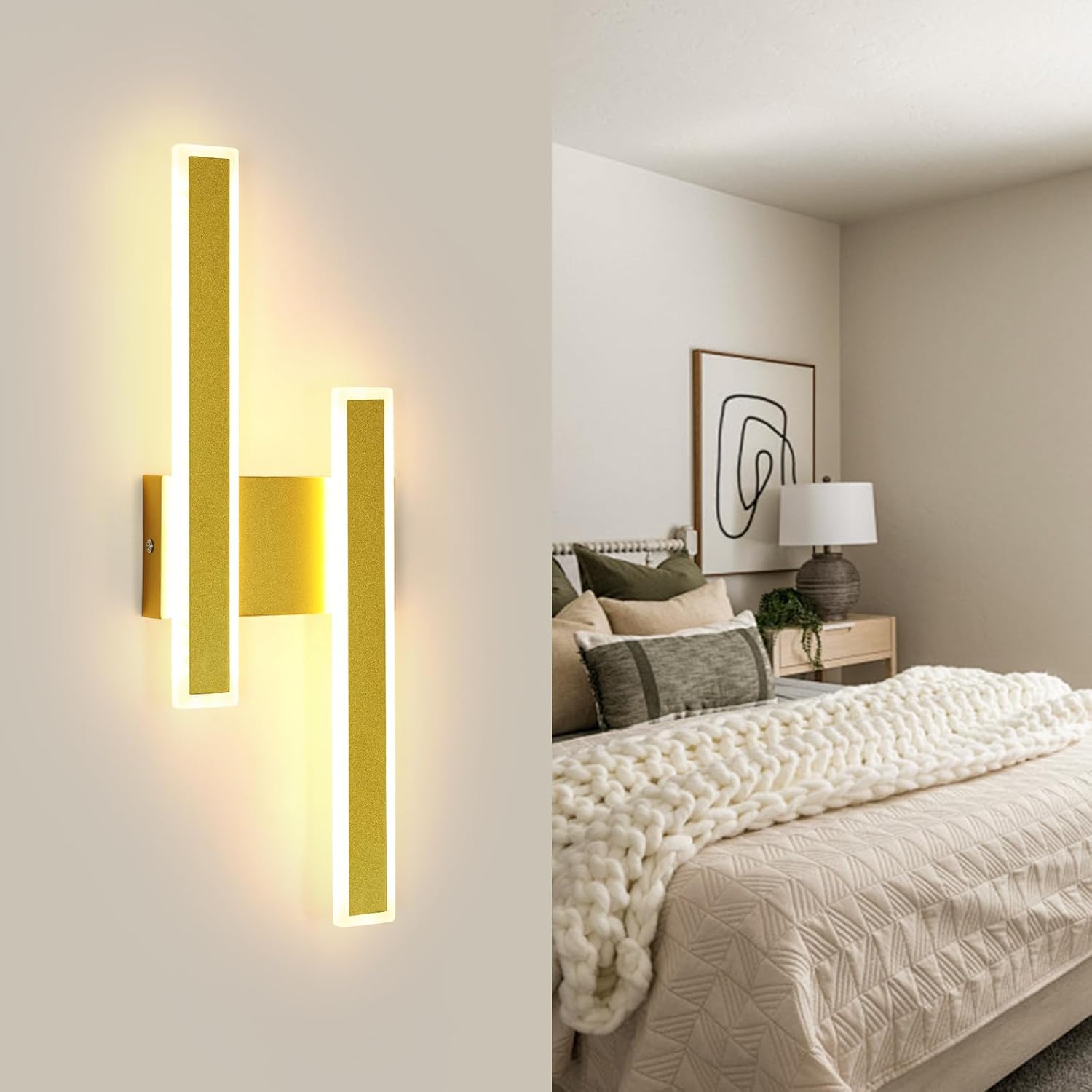 Wall Light - Black Acrylic Frame, Tunable