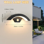 Wall Light - Black Metal Frame, Warm Light