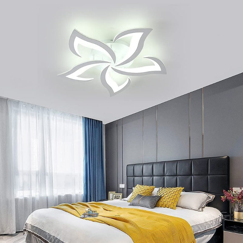 Ceiling Light - White Acrylic Frame, White Light