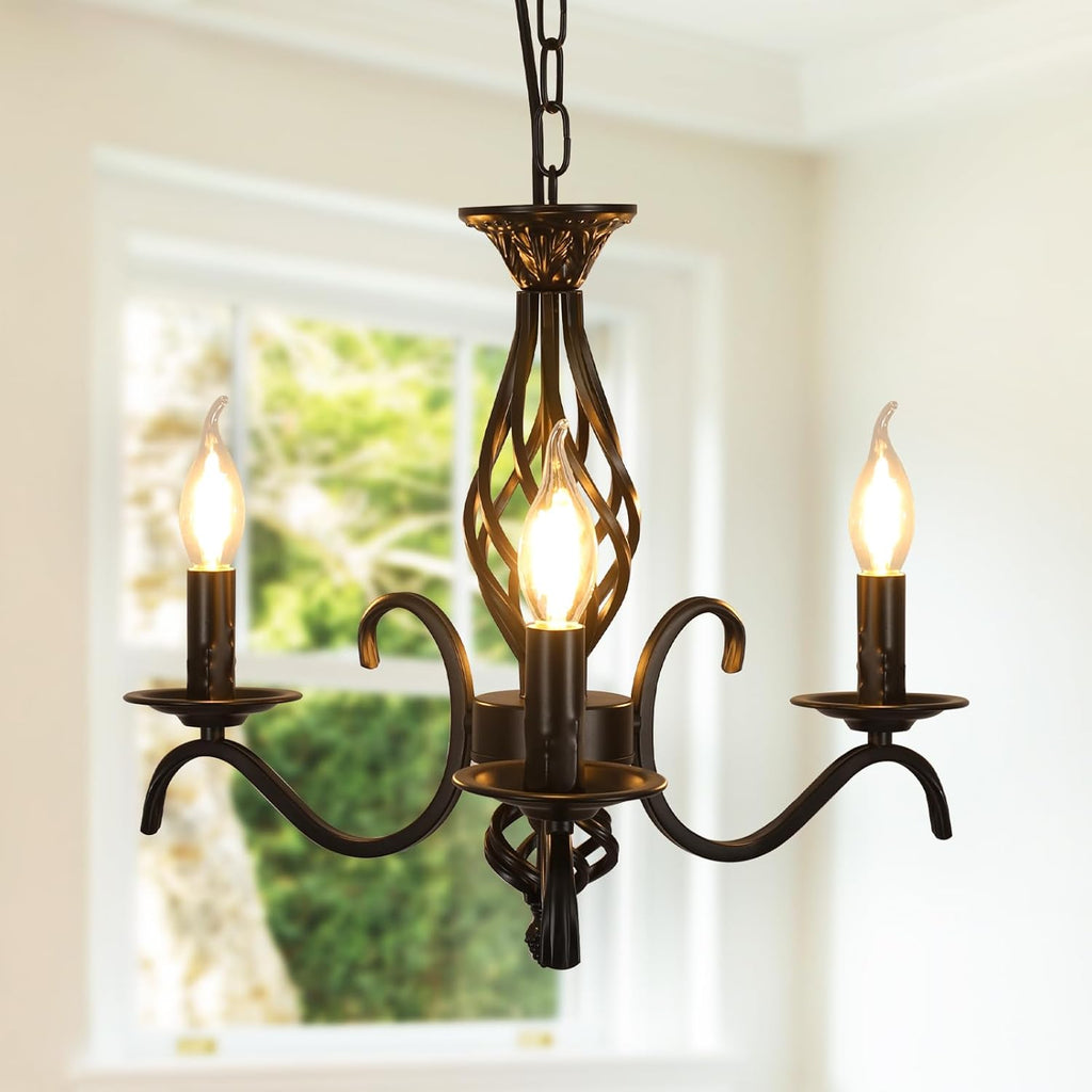 Chandeliers - Black Metal Frame
