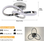 Ceiling Light - Chrome Aluminium Frame, Natural Light