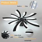 Ceiling Light - Black Acrylic Frame, Tunable and Dimmable