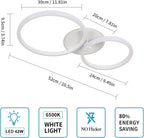 Ceiling Light - White Acrylic Frame, White Light
