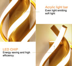 Wall Light - Gold Aluminium Frame, Warm Light