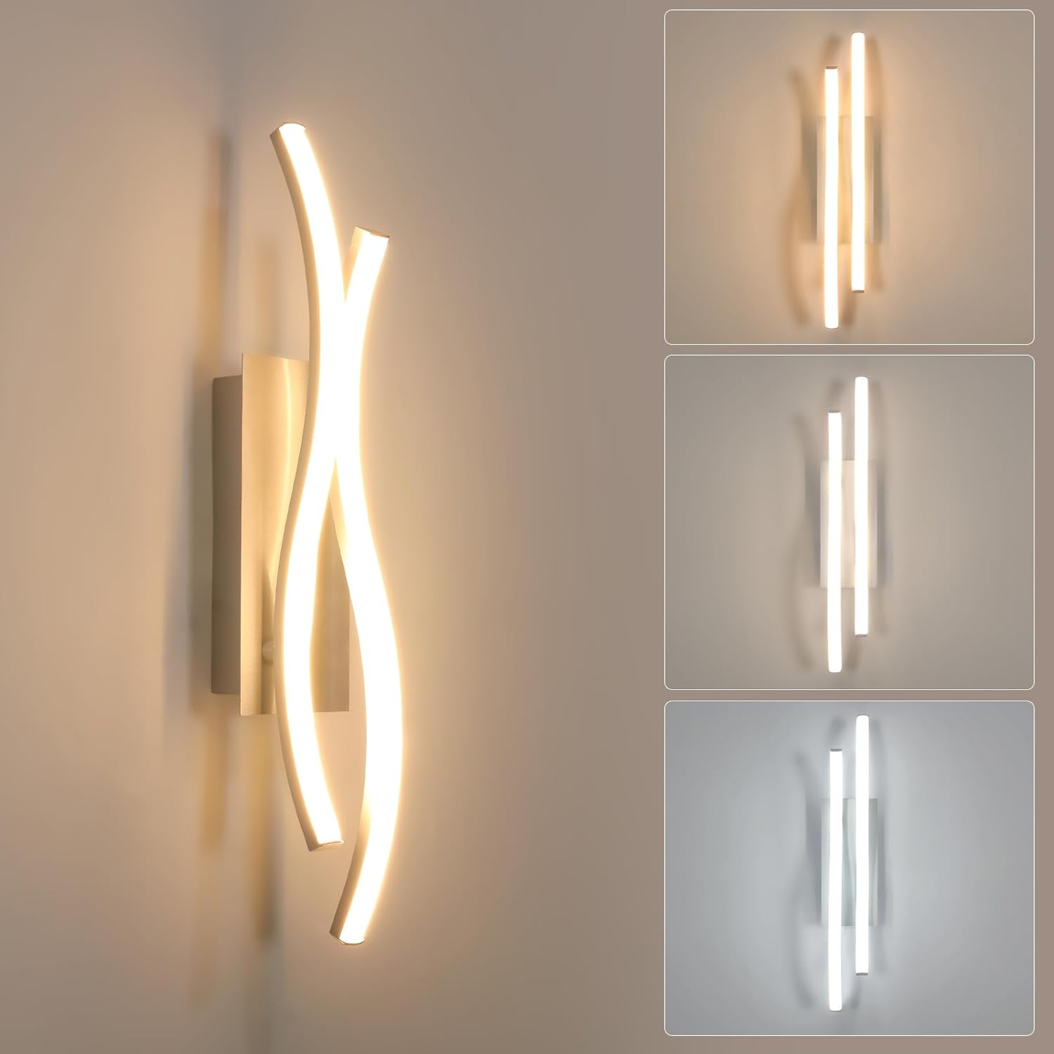 Wall Light - Silver Aluminium Frame, Tunable