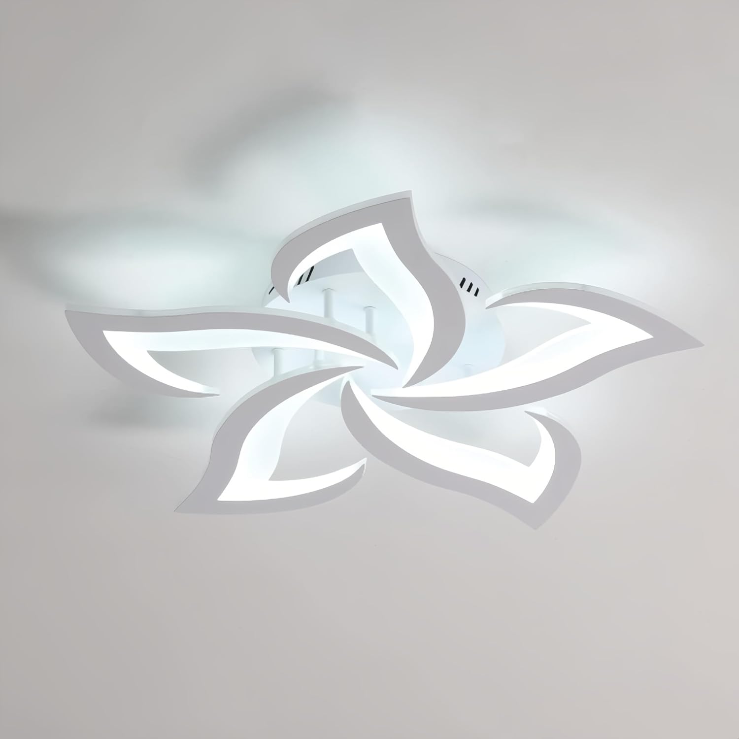 Ceiling Light - White Acrylic Frame, White Light