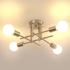 Ceiling Light - Gold Bronze Metal Frame