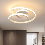 Ceiling Light - White Aluminium Frame, Warm Light