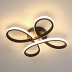 Ceiling Light - Black Aluminium Frame, Warm Light