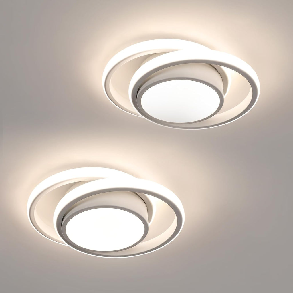 Ceiling Light - White Aluminium Frame, Natural Light