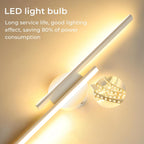 Comely Applique Murale LED Moderne, 24W 2700LM Blanc Applique Murale LED Interieur, Lampe Murale LED 60CM Pour Chambre, Salon, Alle à manger, Couloir, Escalier, Blanc Chaud 3000K