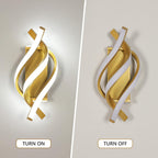 Wall Light - Gold Aluminium Frame, White Light