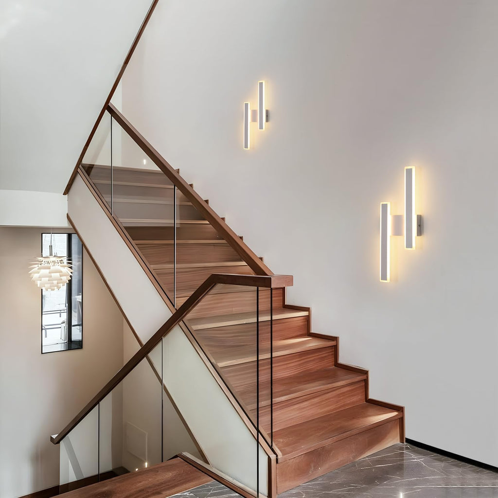 Wall Light - White Acrylic Frame, Warm Light