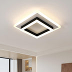 Ceiling Light - Black & White Acrylic Frame, Natural Light