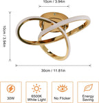 Ceiling Light - Gold Aluminium Frame, White Light