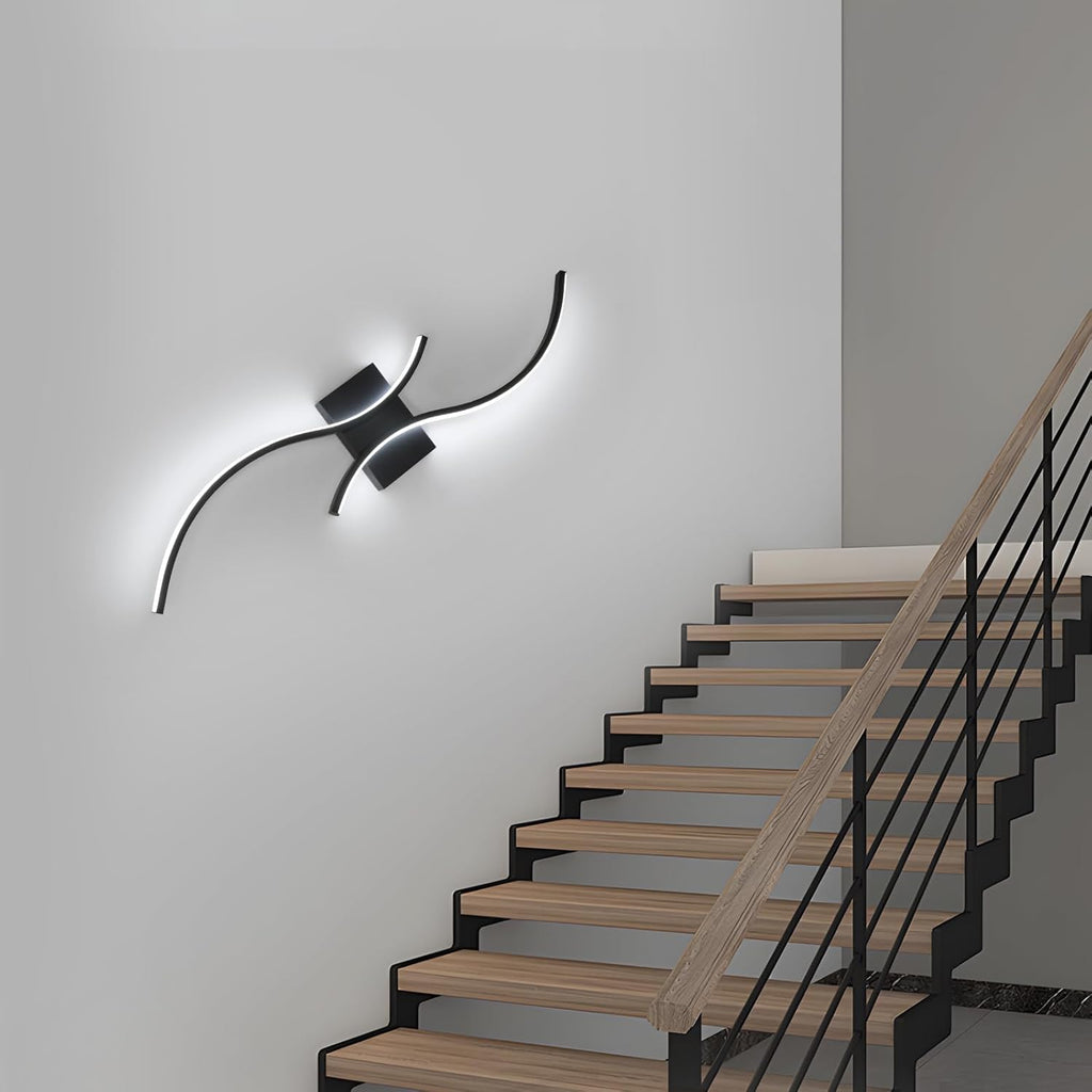 Wall Light - Black Aluminium Frame, White Light