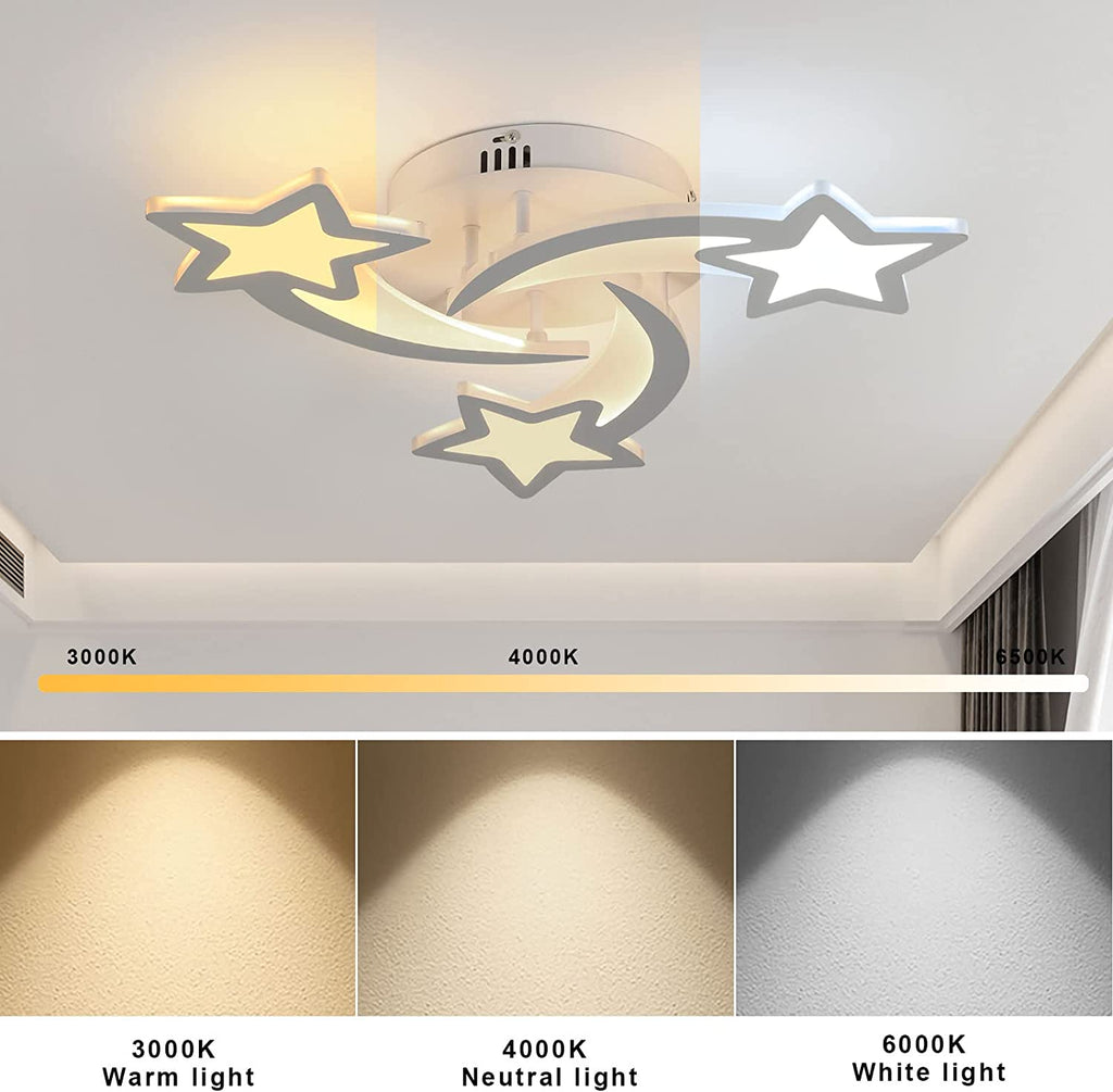 Ceiling Light - White Acrylic Frame, Tunable and Dimmable