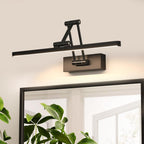 Wall Light - Black Metal Frame, Natural Light