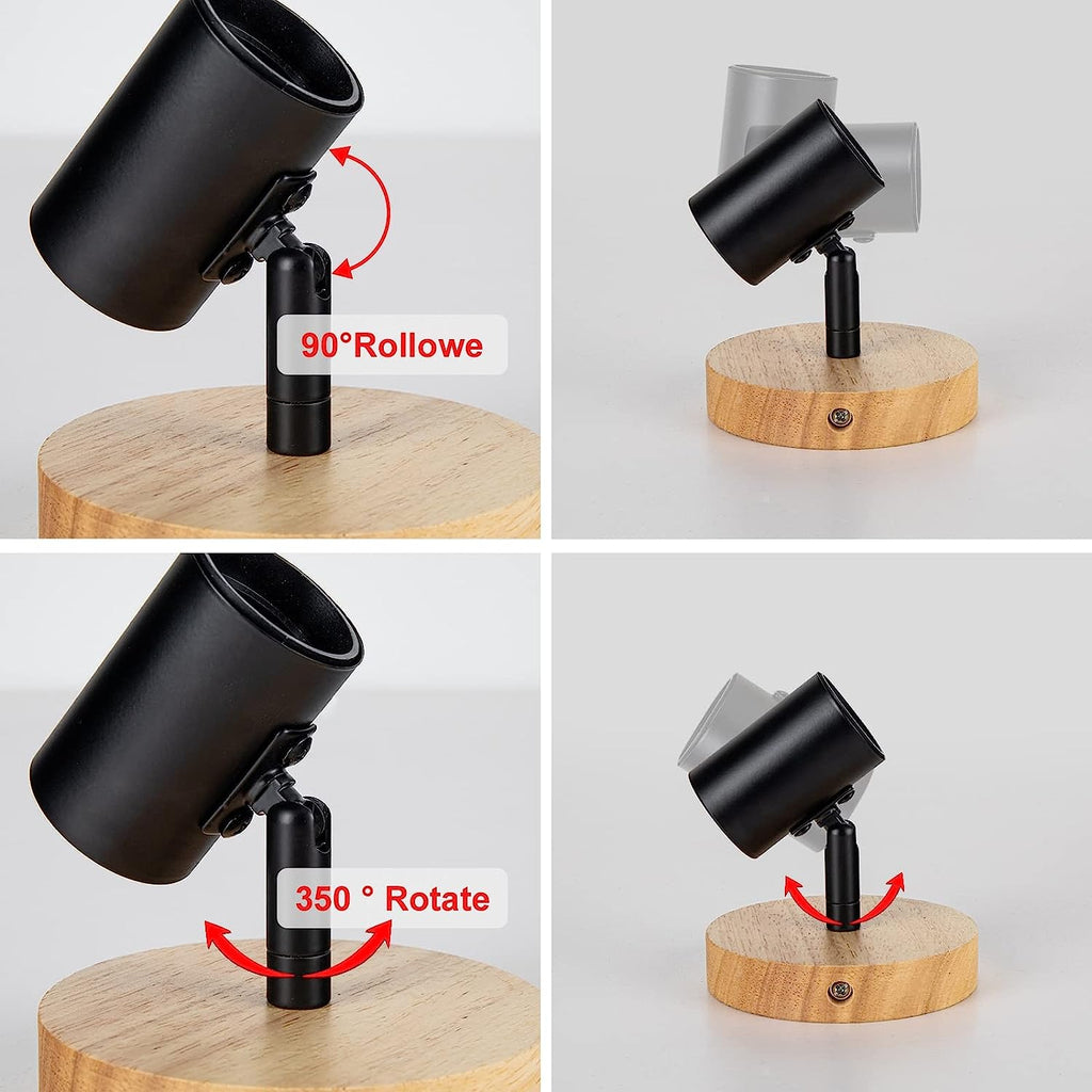 Wall Light - Black Wood Frame