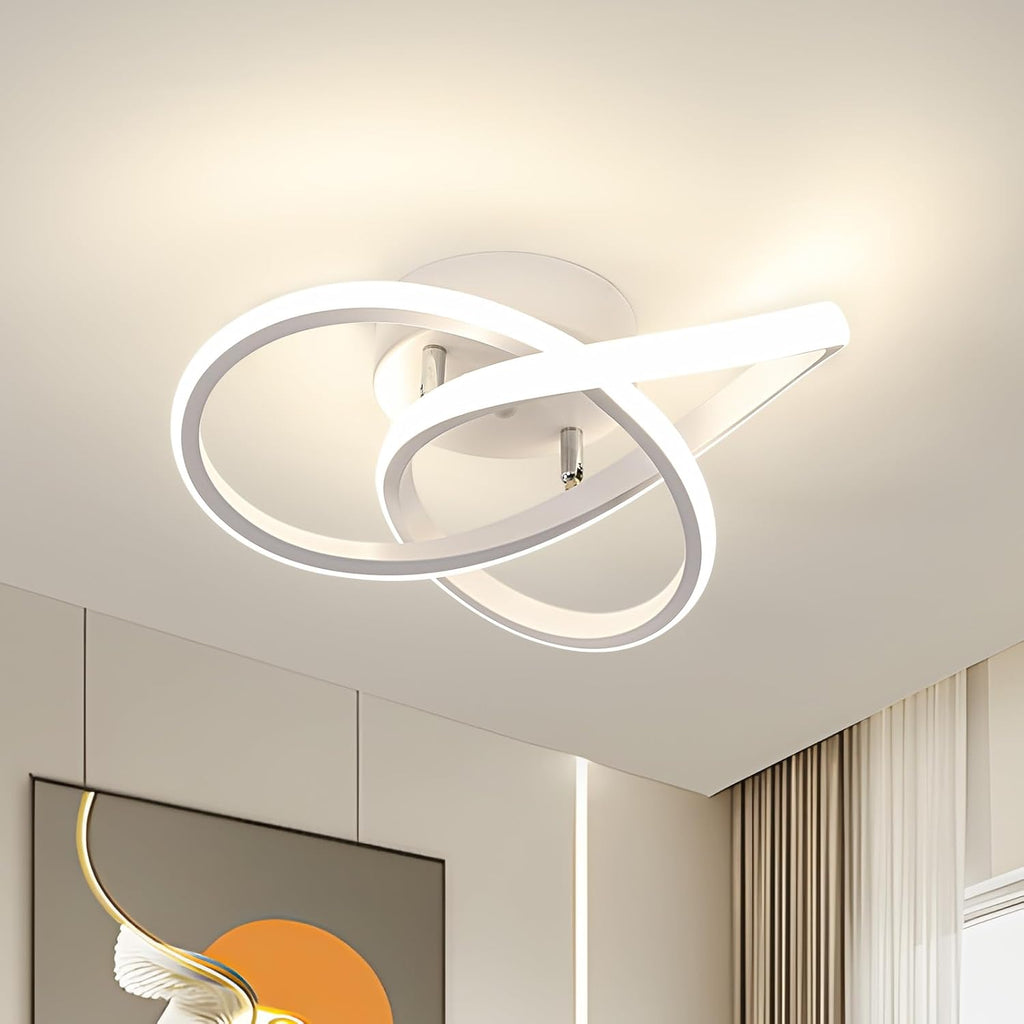 Ceiling Light - White Aluminium Frame, Natural Light