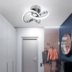 Ceiling Light - Chrome Aluminium Frame, White Light