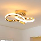 Ceiling Light - Gold Aluminium Frame, Warm Light