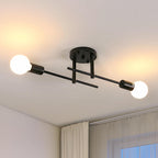 Ceiling Light - Black Metal Frame