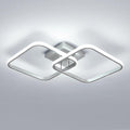 Ceiling Light - Silver Aluminium Frame, White Light