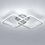 Ceiling Light - Silver Aluminium Frame, White Light