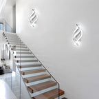 Wall Light - Silver Aluminium Frame, White Light