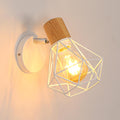 Wall Light - White Metal Frame