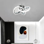 Ceiling Light - Chrome Aluminium Frame, White Light