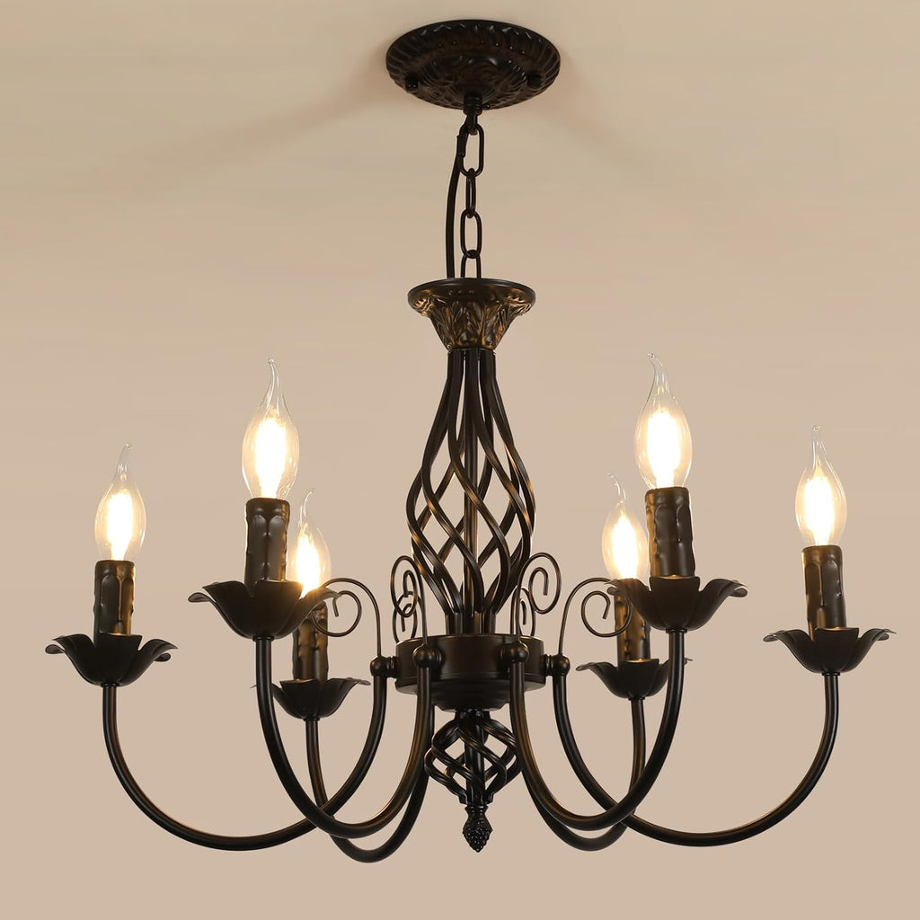 Chandeliers - Black Metal Frame