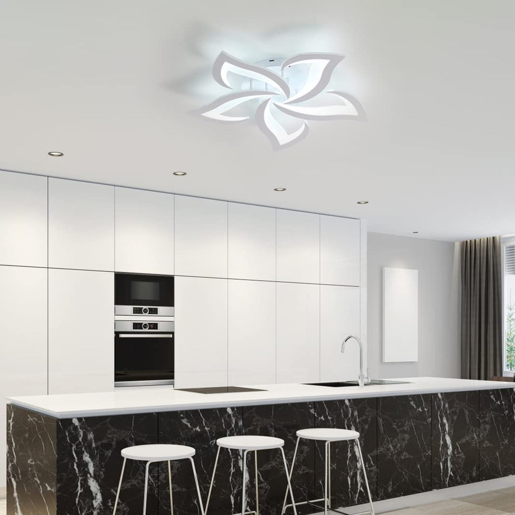 Ceiling Light - White Acrylic Frame, White Light