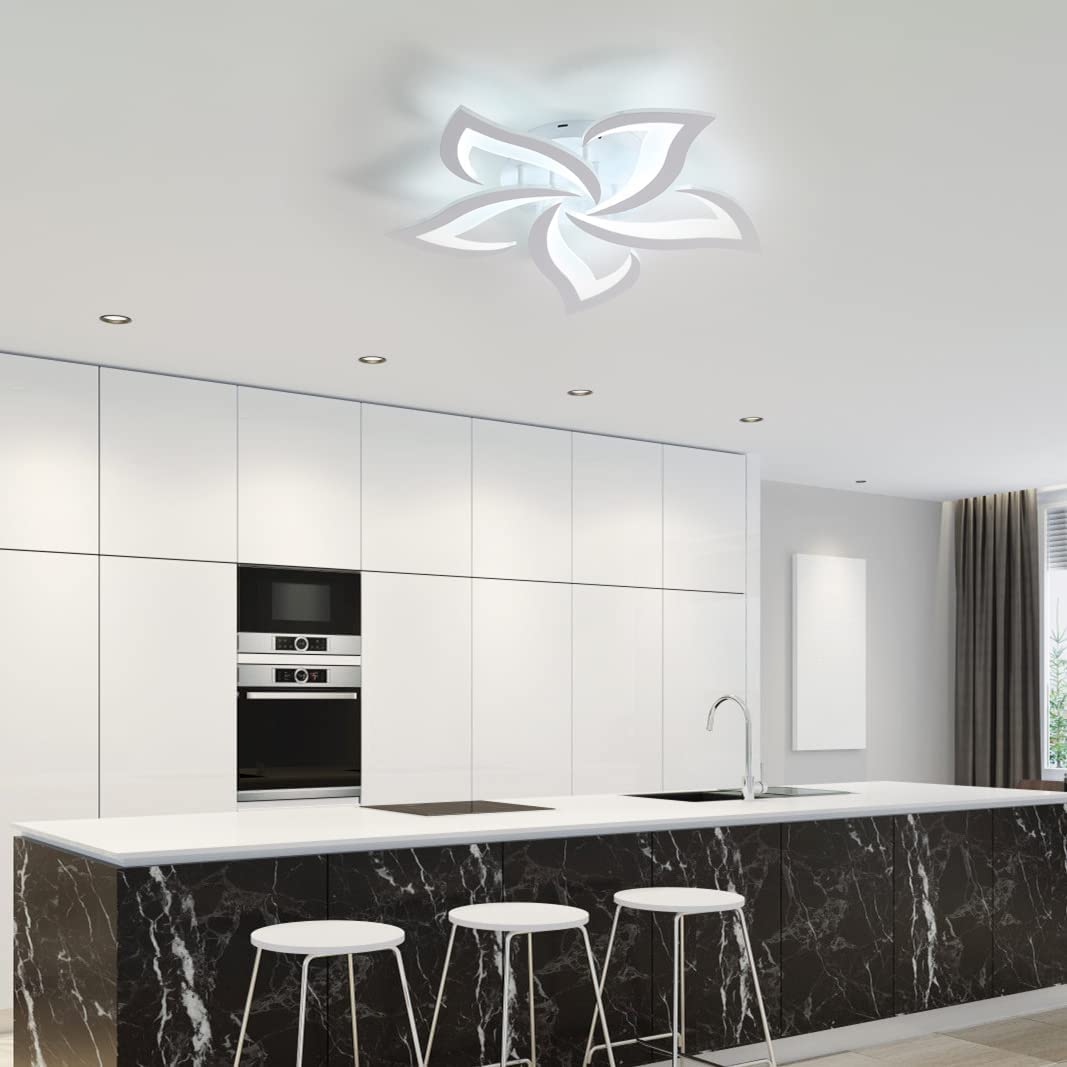 Ceiling Light - White Acrylic Frame, White Light